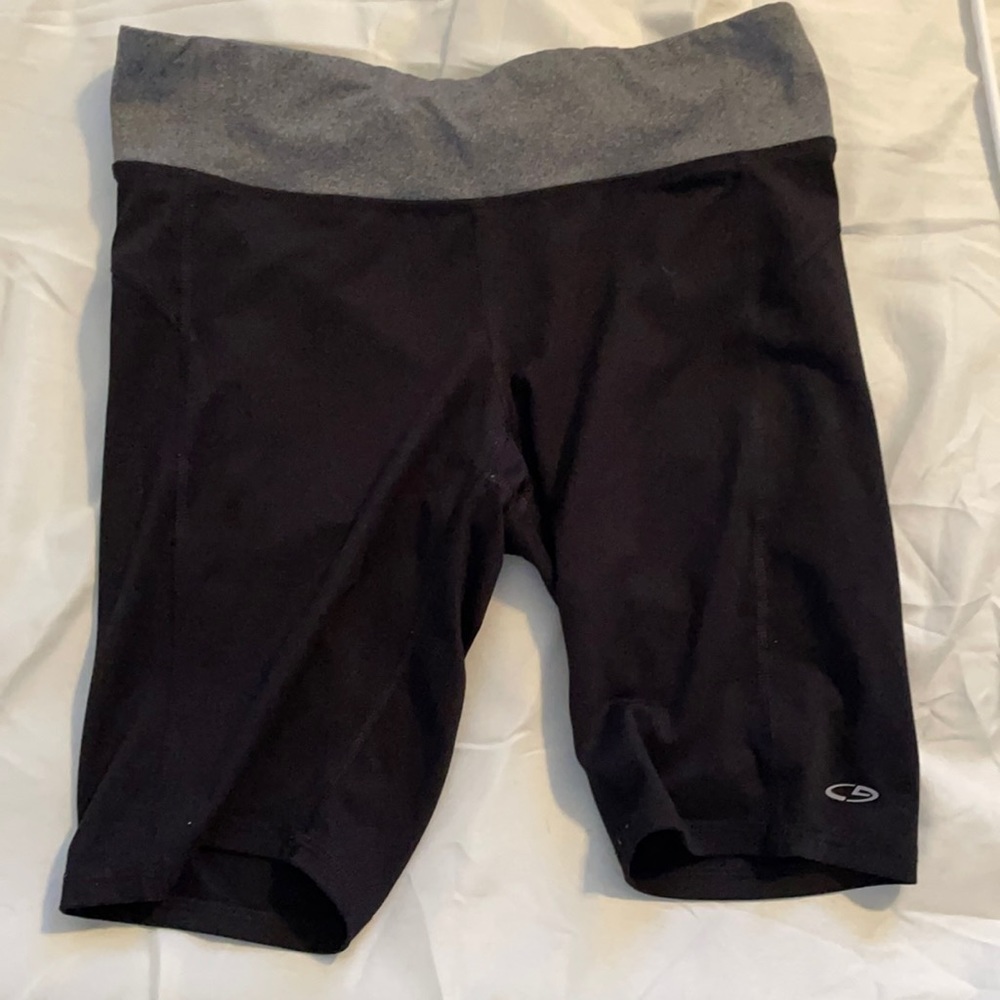 Black and gray medium Champion biker shorts